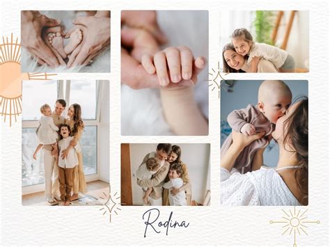 Koláž fotografií detského oblečenia ušitých podľa strihov