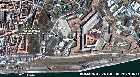 mapa kaderníctiev v Komárne