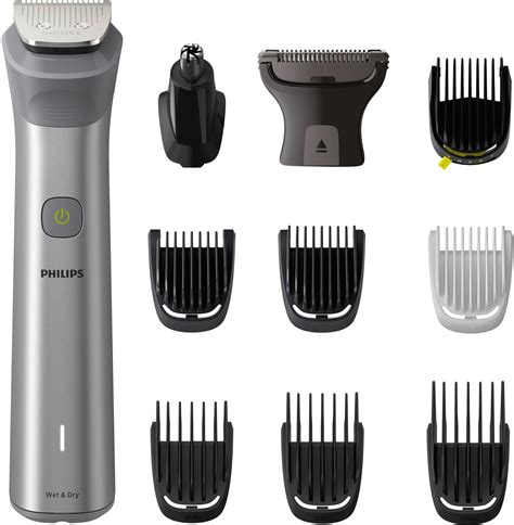 Rozložený zastrihávač Philips s vyznačenými náhradnými dielmi