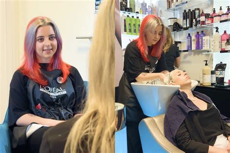 kadernícke školenie s ukážkou techník farbenia vlasov