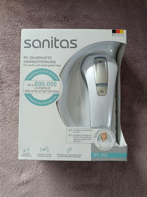 Funkcie IPL epilátora Sanitas