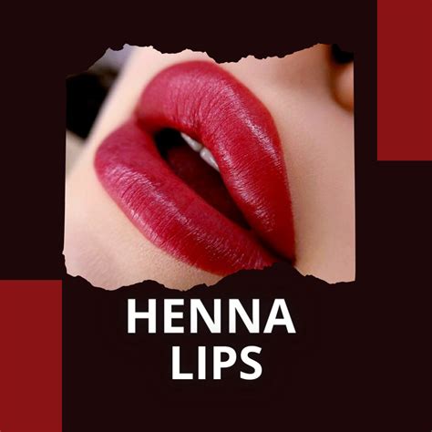Žena s nalíčenými perami Henna Lips