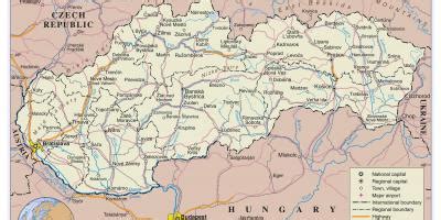 Mapa: Hlavné letiská v okolí Slovenska s nízkymí nákladmi