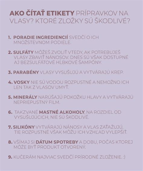 Infografika: Zložky šampónov vhodné pre mastné vlasy