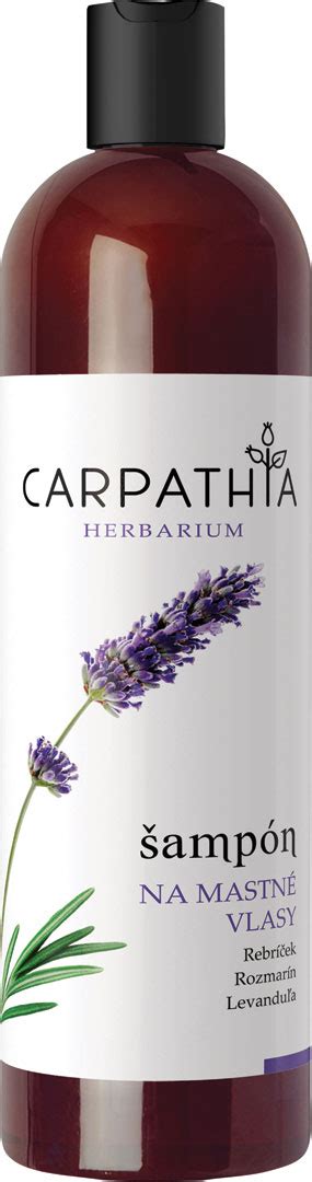 Carpathia šampón na mastné vlasy a bylinné zloženie