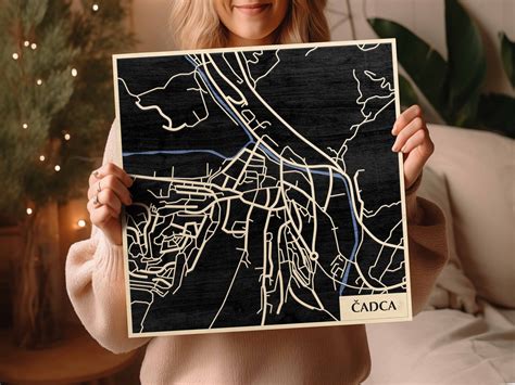 mapa centrálnej časti mesta Čadca