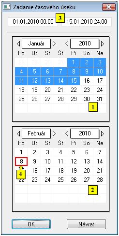 Časový interval medzi melírovaním