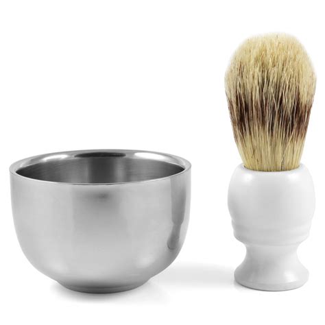 Súprava na holenie s miskou, štetkou a bezpečnostnou žiletkou