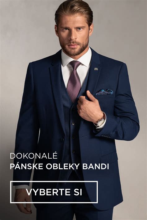 pánske obleky rôznych strihov a farieb