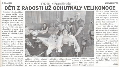 Dobové novinové články o 