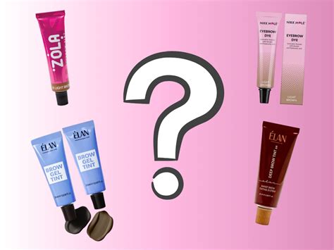 Tabuľka porovnávajúca výdrž farieb na obočie