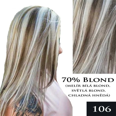 ružový melír na blond vlasoch