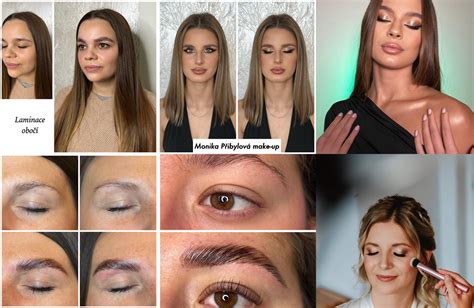 Porovnanie rias pred a po nanesení maskary