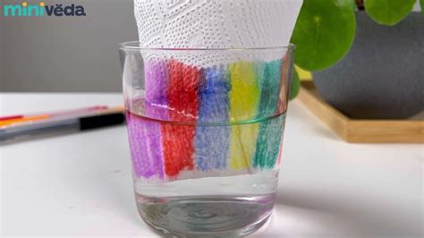 Pokus s farebnou vodou a olejom