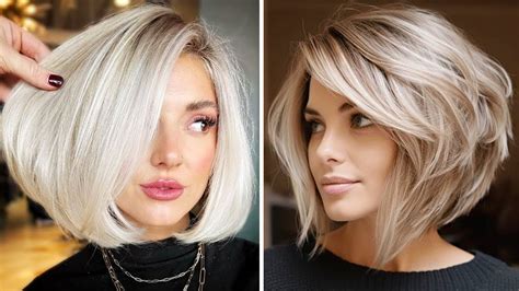ukážka rôznych štýlov účesu long bob