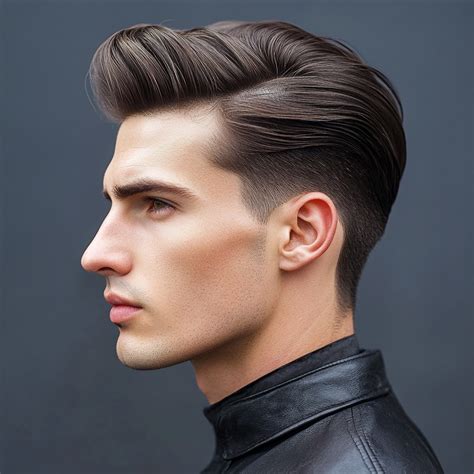 Chlapec s účesom Pompadour