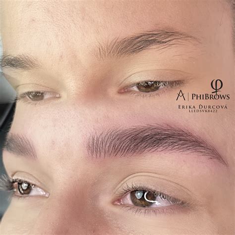 Vizualizácia techniky čiarkovania obočia