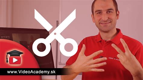Rozhranie softvéru na strihanie videa