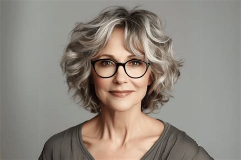 Elegantný účes so striebornými/šedivými vlasmi