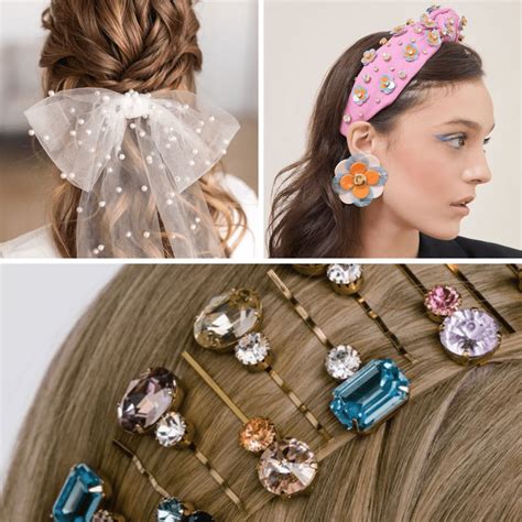 ukážka vlasových doplnkov na ozdobenie vrkoča