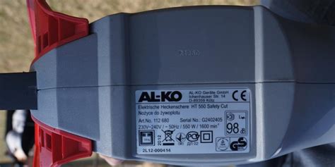 Detailný záber na diamantom brúsený nôž nožníc AL-KO HT 550 Safety Cut