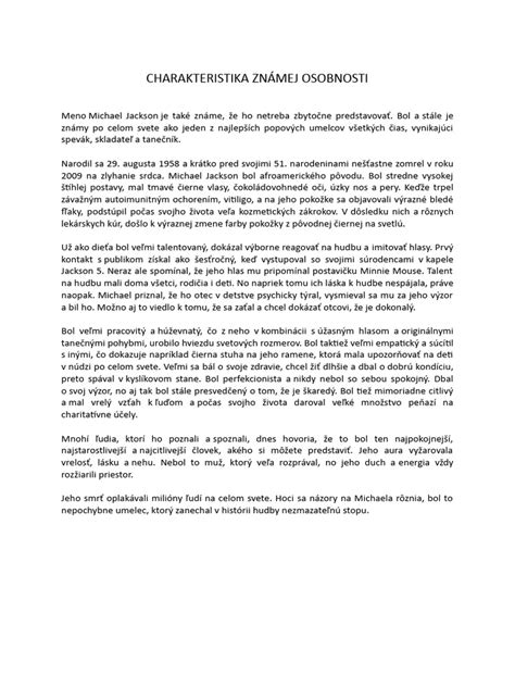 Ilustrácia známej osobnosti a jej vzhľadu