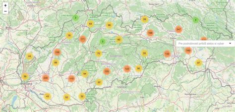Mapa toku potokov Vepelský, Lišovský a Trstiansky