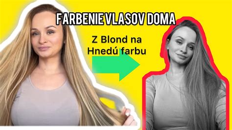 Schéma procesu zosvetľovania vlasov z hnedej na blond