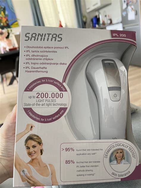 Sanitas IPL 70 v akcii na menšej ploche pokožky