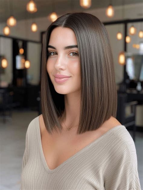 Vizualizácia rôznych dĺžok a štýlov long bob účesu