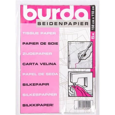 Hedvábny papier Burda na prekresľovanie strihov