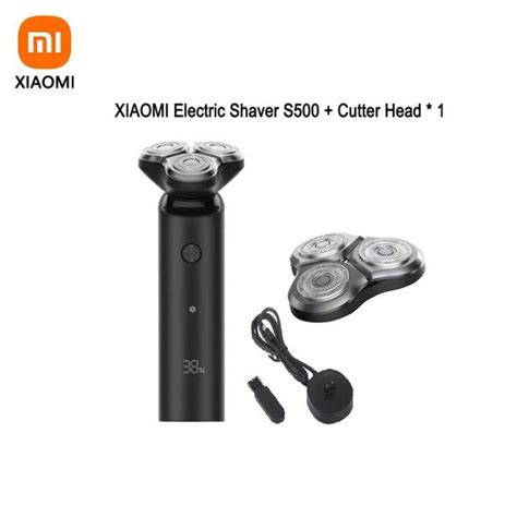 Schéma holiacej hlavy Xiaomi S500 s duálnymi koľajnicami a dvoma čepeľami