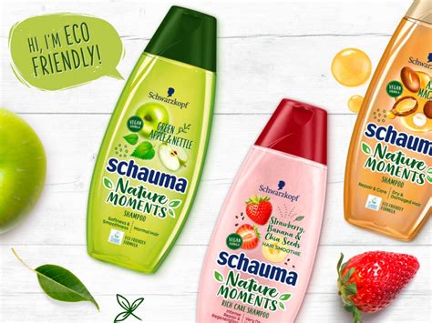 fľaša šampónu Schauma Nature Moments s kiwi a uhorkou