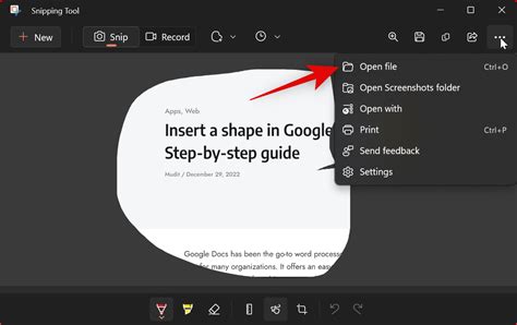 Vystrihovanie vrchného dielu