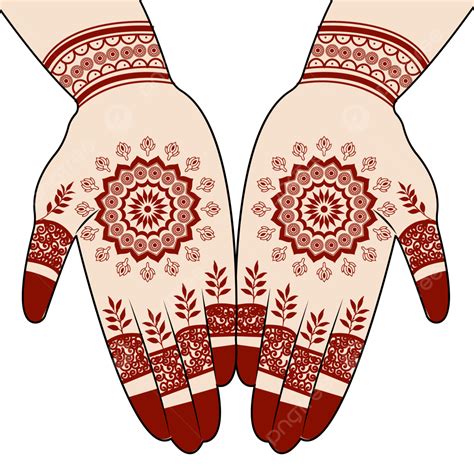 ukážka tradičných mehendi vzorov na ruke
