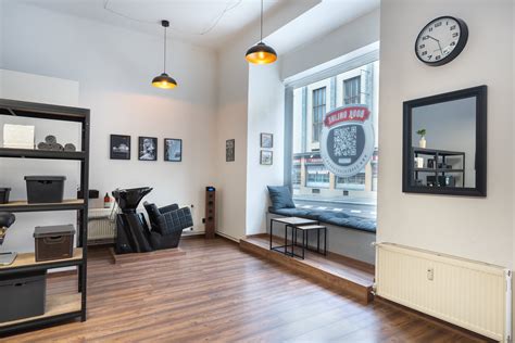interiér tradičného barbershopu