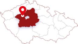 Mapa obce Báhoň s vyznačenou polohou kaderníctva