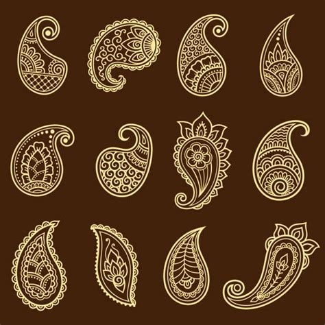 tradičné indické mehendi ornamenty