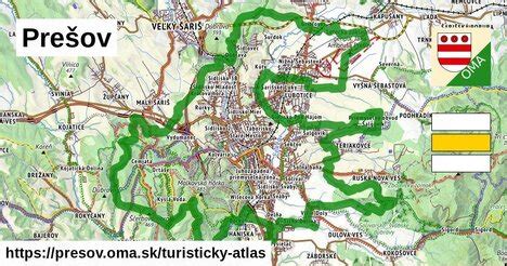 mapa mesta Prešov so zobrazením dostupných služieb