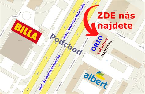 Mapa s označením Salónu Melinda Nails v Štúrove