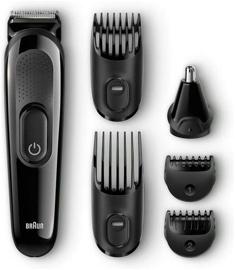 Detailný záber na zastrihávač Braun MGK3020 s príslušenstvom