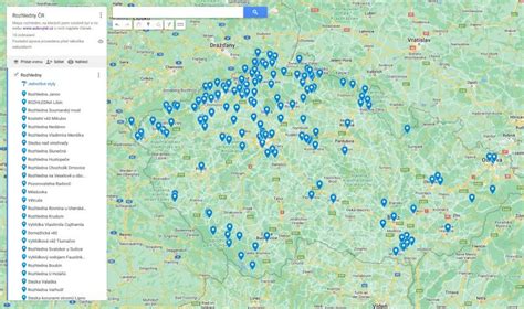 Mapa Jaslovských Bohuníc s vyznačenými prevádzkami