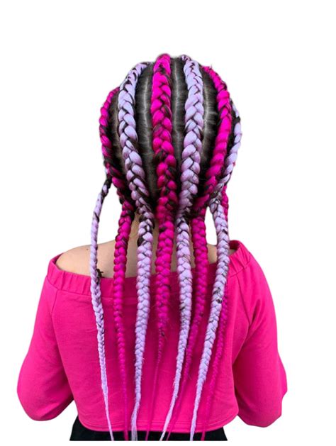 Kanekalon copíky rôznych farieb