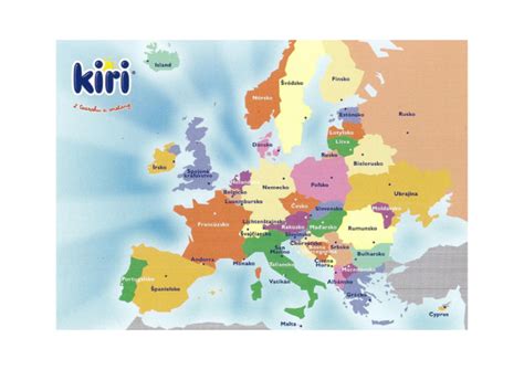 Mapa Európy s vyznačenými krajinami, kde boli hlásené nebezpečné výrobky