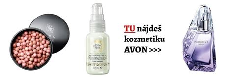 výber kozmetických produktov značky Avon