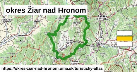 mapa Žiar nad Hronom s vyznačenými salónmi