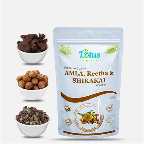 Indické byliny Reetha, Shikakai, Amla