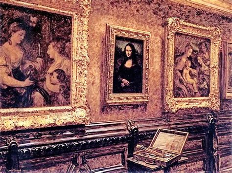 Mona Lisa v Louvri za ochranným sklom