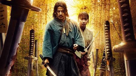 Stylizovaná fotografia s katanami