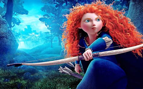 Princezná Merida s lukom a šípmi